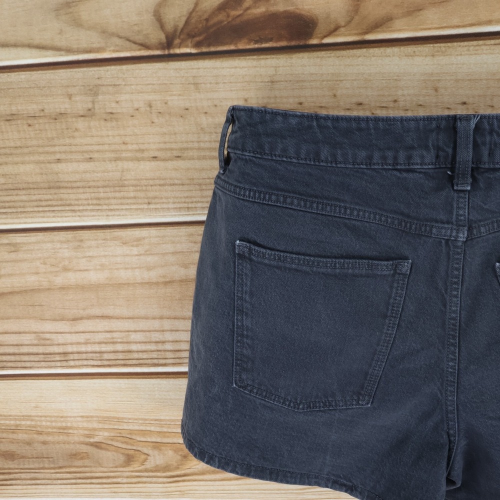 Universal Thread Vintage Jean Shorts Womens 12 Gray Denim High Rise Pockets - Picture 4 of 8